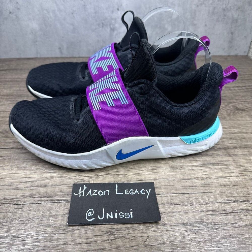 Nike~Women's~ In-Season TR 9 Black Vivid Purple AR4543-007 Sneakers~Size 10
